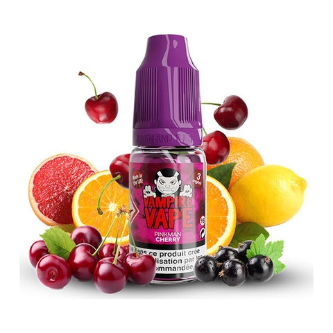 E-liquide Pinkman Cherry Vampire Vape, flacon de 10 mL