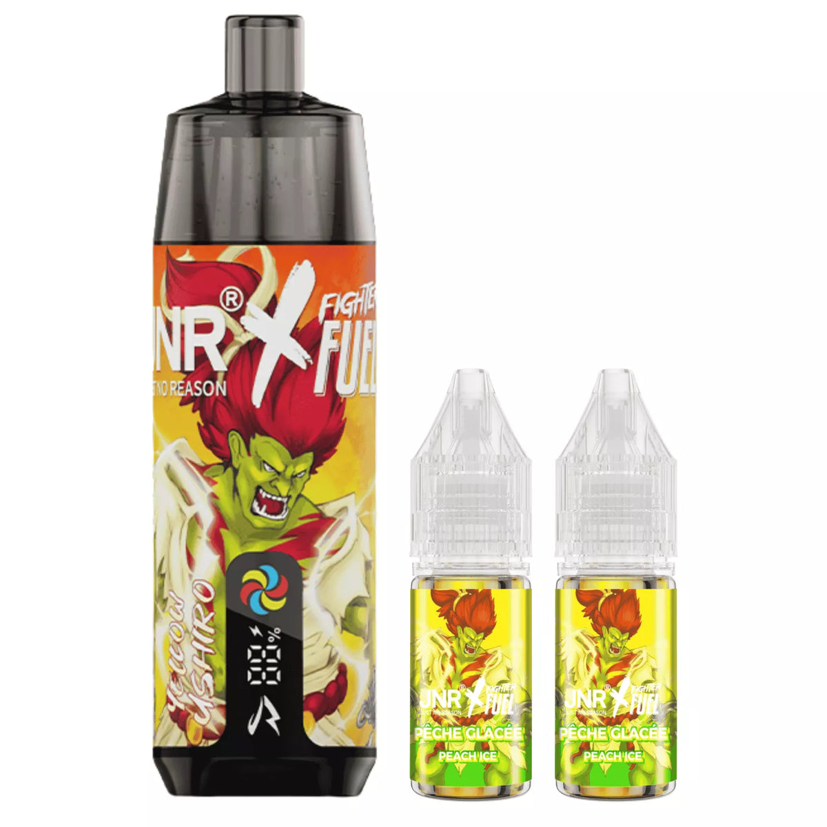 Kit Shisha Plus JNR x Fighter Fuel Yellow Ushiro