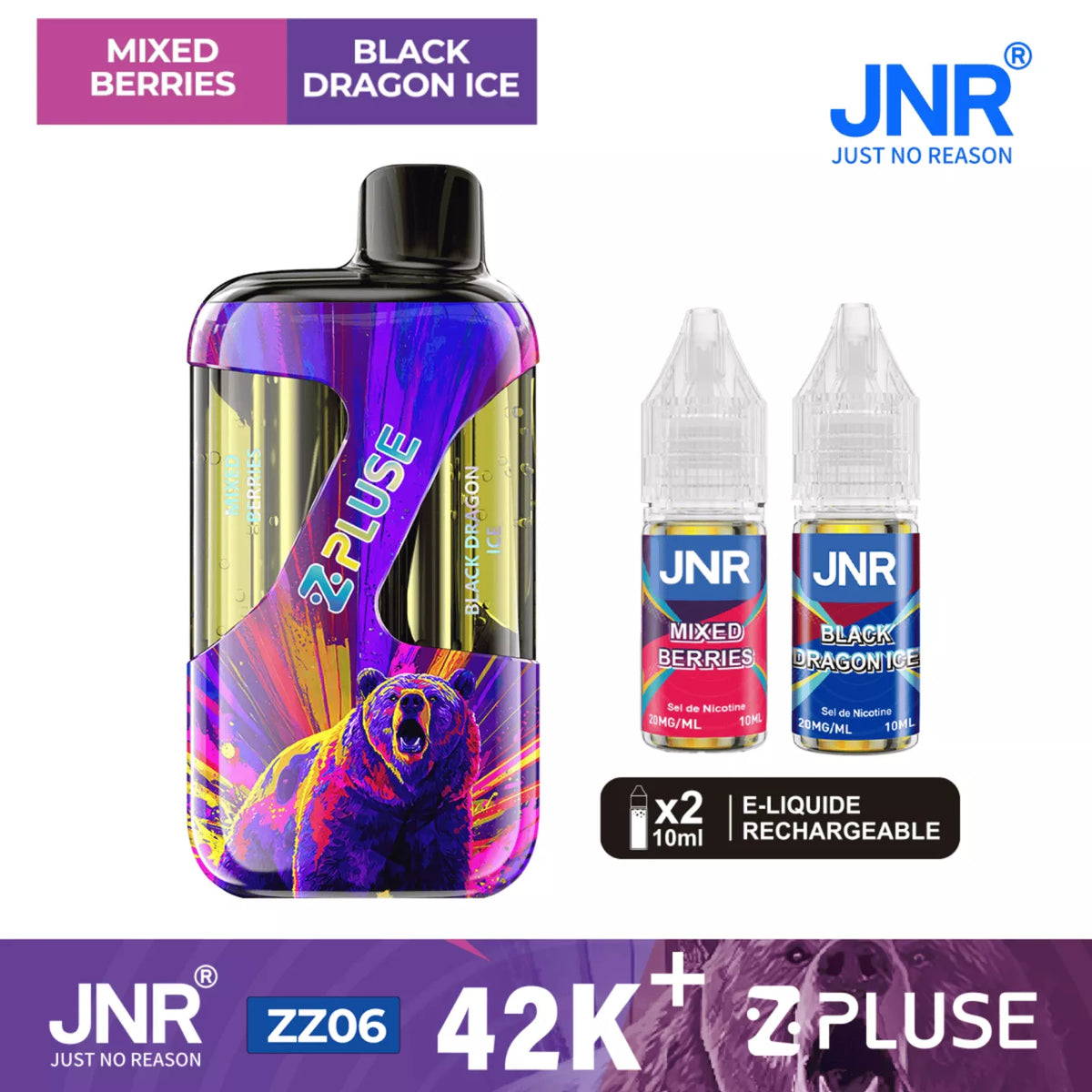 Kit Z Pluse JNR Mixed Berries/Black Dragon Ice