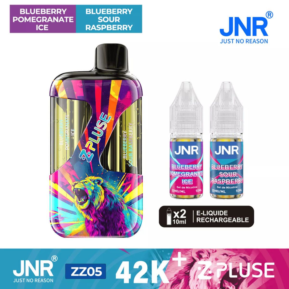 Kit Z Pluse JNR Blueberry Pomegranate Ice/Blueberry Sour Raspberry