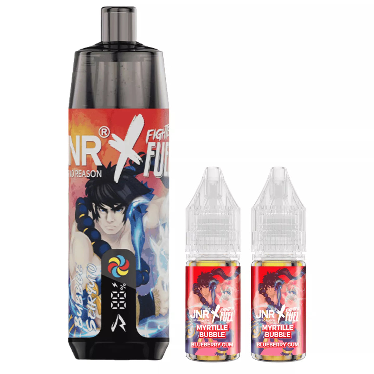 Kit Shisha Plus JNR x Fighter Fuel Bubble Seiryuto