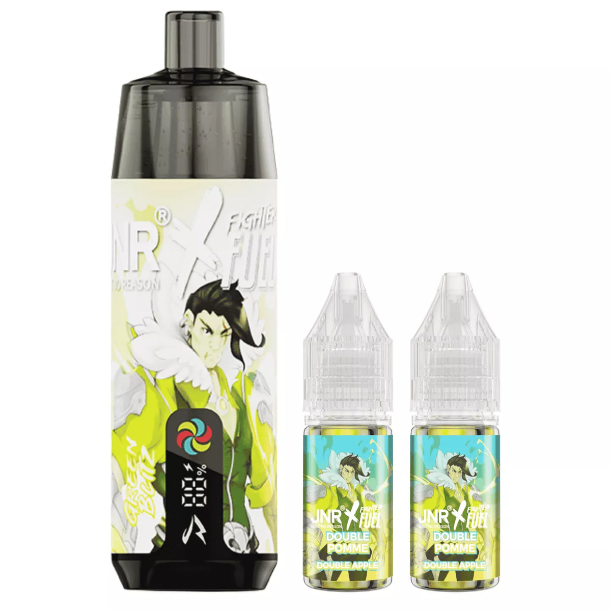 Kit Shisha Plus JNR x Fighter Fuel Green Blitz