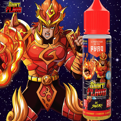 E-liquide Pyro Swoke Saint Flava, flacon de 50 mL