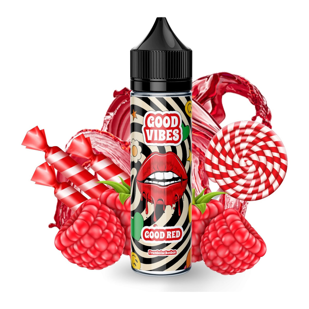 E-liquide Red Good Vibes, flacon de 50 mL