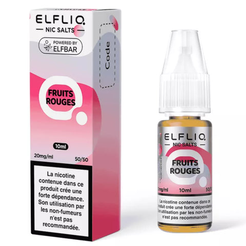 E-liquide Fruits Rouges Elfbar Elfliq aux sels de nicotine, flacon de 10 mL