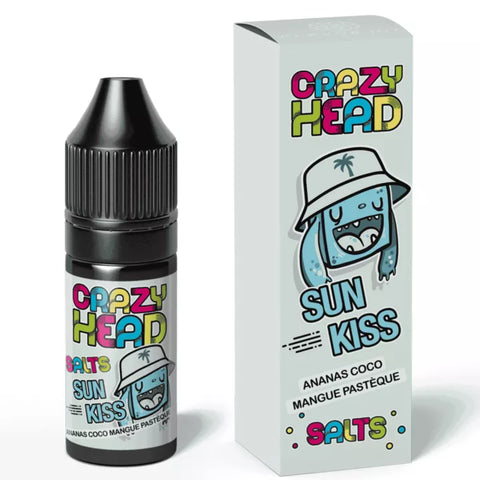 E-liquide Sun Kiss Flavor Hit Crazy Head aux sels de nicotine, flacon de 10 mL