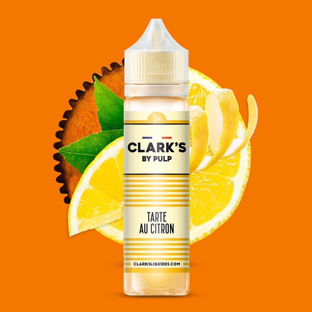 E-liquide Tarte au Citron Clark's by PULP, flacon de 50 mL
