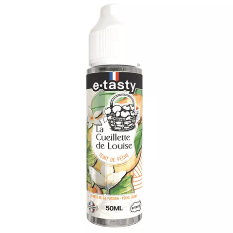 E-liquide Teint de Pêche E.Tasty La Cueillette de Louise, flacon de 50 mL