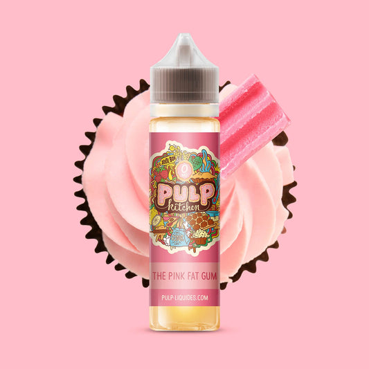 E-liquide The Pink Fat Gum PULP Kitchen, flacon de 50 mL
