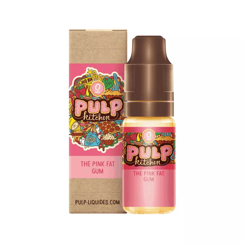 E-liquide The Pink Fat Gum Pulp Pulp Kitchen, flacon de 10 mL