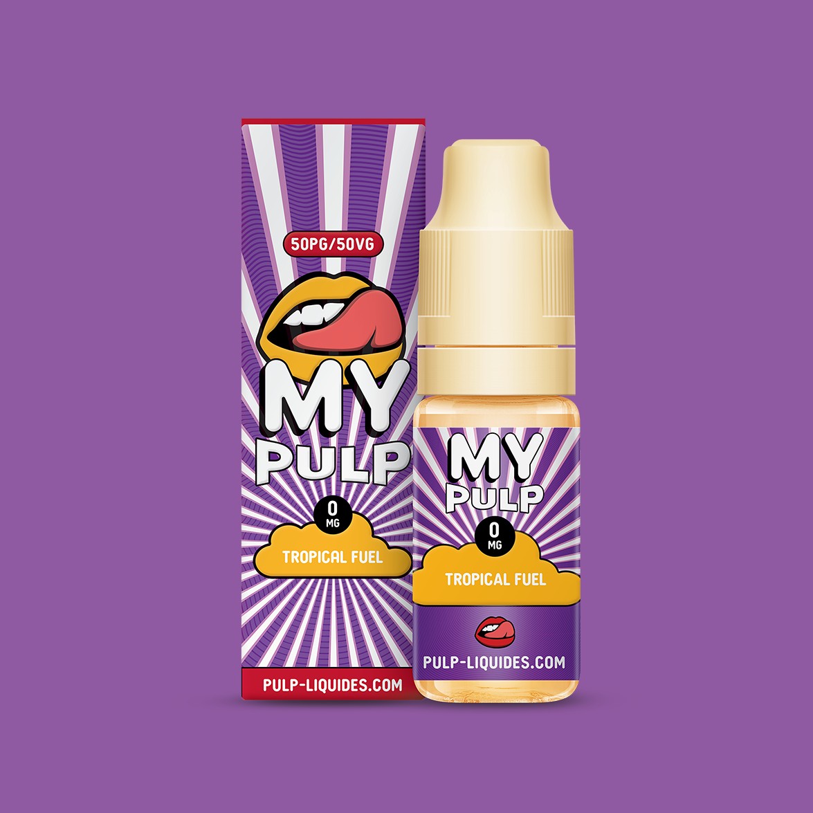 E-liquide Tropical Fuel My Pulp, flacon de 10 mL