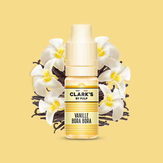 E-liquide Vanille Bora Bora Clark's by PULP, flacon de 10 mL