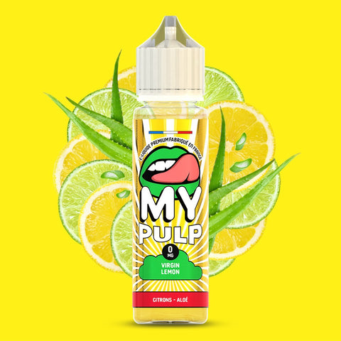 E-liquide Virgin Lemon My Pulp, flacon de 50 mL