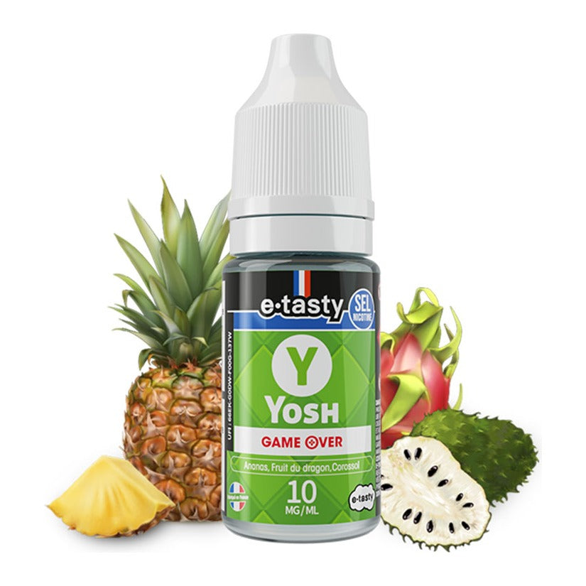 E-liquide Yosh E.Tasty Game Over aux sels de nicotine, flacon de 10 mL